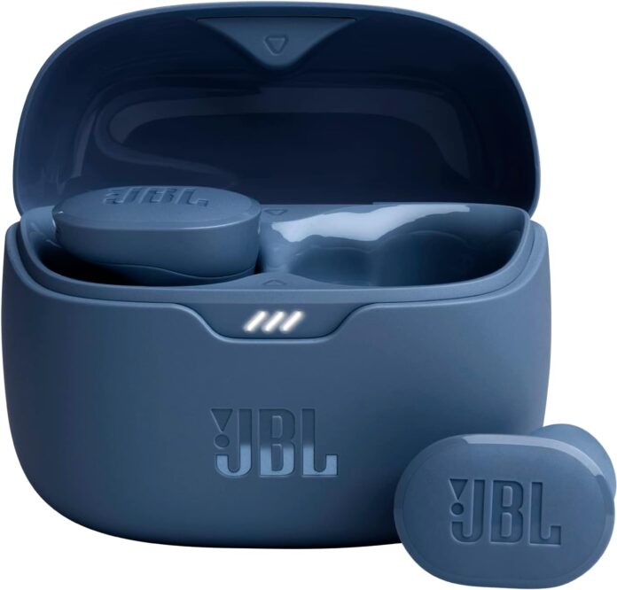 JBL Tune Buds - True wireless Noise Cancelling earbuds, JBL Pure Bass Sound, Bluetooth 5.3, 4-Mic technology for Crisp, Clear Calls, Up to 48 hours of battery life, Water and dust resistant (Blue)