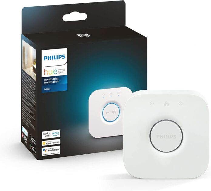 Philips Hue Bridge - Unlock The Power of Hue - Secure and Stable Connection, Multi-Room Control, Automations, Out of Home Control, Sync - Works with Amazon Alexa, Apple HomeKit and Google Assistant