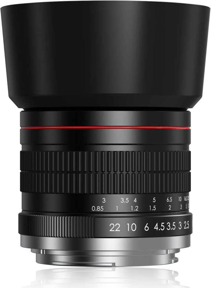 85mm f1.8 Portrait Lens - EF Lens for Canon, Medium Telephoto Lenses Manual Camera for Canon EOS Rebel T8i T7i T7 T6 T6s T6i SL3 SL2 90D 80D 77D 4000D EOS-1D X Mark III/II, 5D Mark IV, 6D Mark II etc