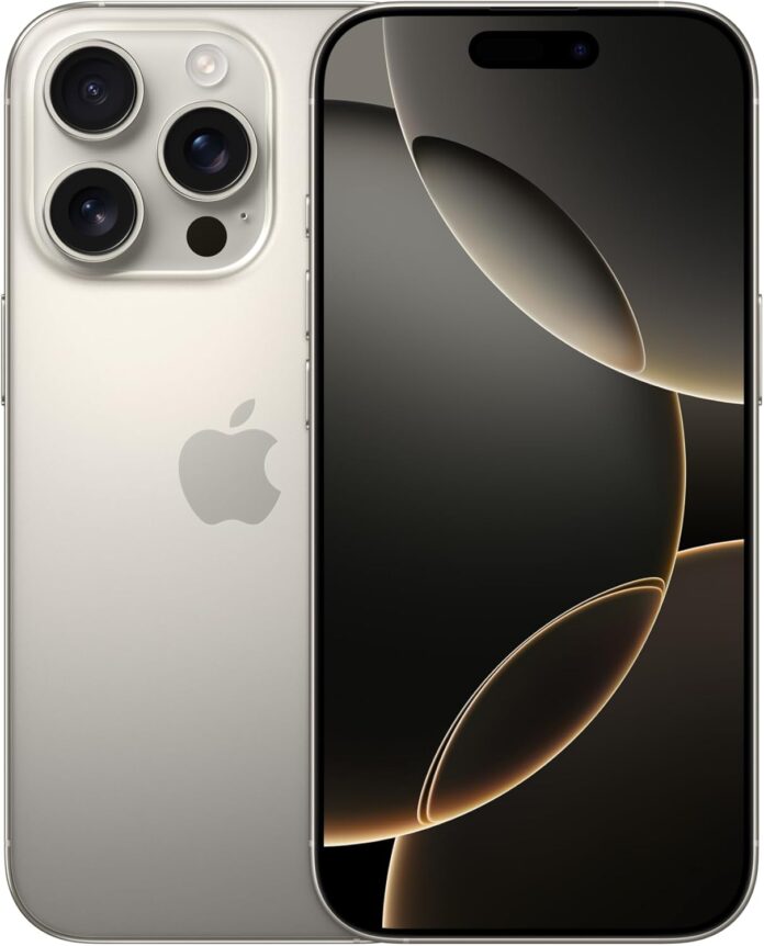 Boost Mobile | Apple iPhone 16 Pro Max (256 GB) - Natural Titanium [Locked]. Requires Unlimited Plan. Apple Intelligence.