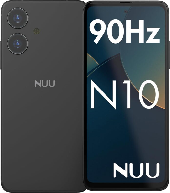 NUU N10 Basic Cell Phone for T-Mobile, Mint, Metro, Qlink, Tello and More 4GB/128GB, Perfect for Teenagers, Dual SIM 4G, Octa-Core 6.6